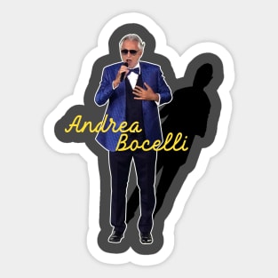 andrea bocelli singing Sticker